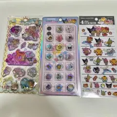 国内正規品　サンリオキャラクターズ　日焼けシリーズ　おはじきシール　シール