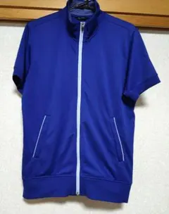 UNIQLO　青 ジッパー付き メッシュジャージのサムネイル