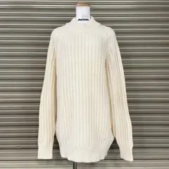 美品 限定サイズ ユニクロU ローゲージモックネックセーター ラグラン ゆったり