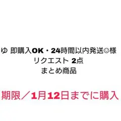 ゆ 即購入OK・24時間以内発送☺︎様 リクエスト 2点 まとめ商品