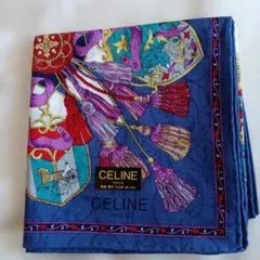 CELINE エンブレムプリント ハンカチ