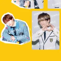 なにわ男子 HARD WORK ファミクラ盤 トレカ+ステッカー藤原丈一郎