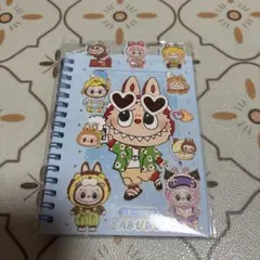 ラブブ LABUBU シールブック メモ帳 リングノート パープル