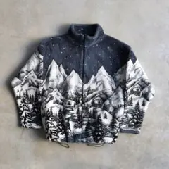 90s 古着 ブラックマウンテン USA製 2XL アニマル フリース ボア 90s 古着 ブラックマウンテン USA製 2XL アニマル フリース ボア
