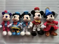 ミッキー・ミニー ぬいぐるみバッジ 5体セット