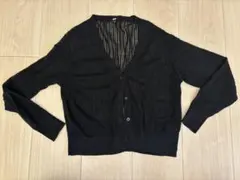 【美品】UNIQLO ユニクロ　ハイツイストコットンショートカーディガン　L
