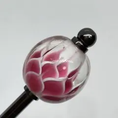 032109　 木製　本漆　螺鈿　花尽くし　櫛笄　かんざし　簪