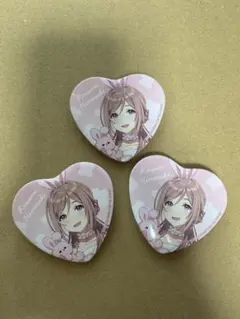 学マス ハート型缶バッジ gigo Lady Rabbit 姫崎莉波