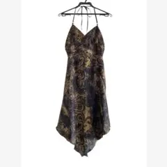 グランエゴイスト ペイズリー 背中空き アシメ ワンピース 変形 モード