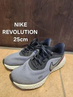 NIKE 운동화 25cm 그레이 핑크