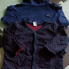 32Baby Gap リバーシブルカーディガン&タートルネック　サイズ70