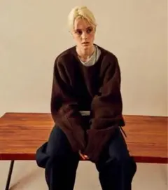 YOKE【7G ALPACA CARDIGAN RIB STITCH KNIT】