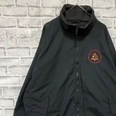 コロンビア　マウンテンパーカー中綿　ブラックL ロゴ刺繍アウトドア1204