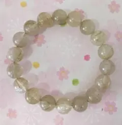 v*✨様 本日超お買得商品！ルチルクォーツ ブレスレット 11.5mm玉18個