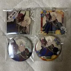 名探偵コナン　安室透　百鬼夜行　缶バッジ　キーホルダー　4点セット　まとめ売り