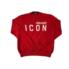 DSQUARED2 ICON ロゴ入り綿ニット