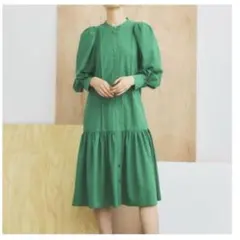 【INella(イネラ)】ボリュームスリーブシャツワン