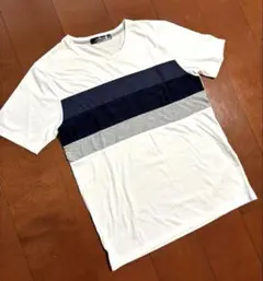 juniorsweet メンズ 半袖 Tシャツ ホワイト 切替デザイン