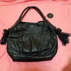 BARDOTROSE★バルドロゼ★レザーバッグ★本革★フリンジ付き★程よい使用感