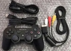 動作確認済み SONYプレステ3 本体付属品4点 純正コントローラー ケーブル