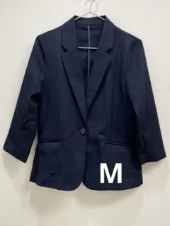 ネイビー 7分袖　ジャケット Mサイズ