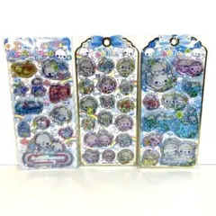 ぷくぷくあわわちゃん　ウォーターシール　3枚　まとめ売り