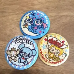 ナルミヤキャラクターズ 刺繍缶バッジ　ビスケット