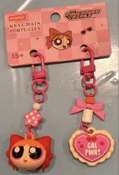MINISO パワーパフガールズ キーホルダー ブロッサム　日本未発売