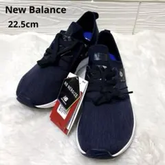 新品タグ付❤️NB NERGIZE スリッポン22.5cm ネイビー 花柄