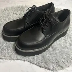 【CLEL】ハイソール シャーク ダービーシューズ（ブラック）のサムネイル