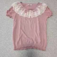 Lois CRAYON　ロイスクレヨン　半袖　ピンク　M　カットソーのサムネイル
