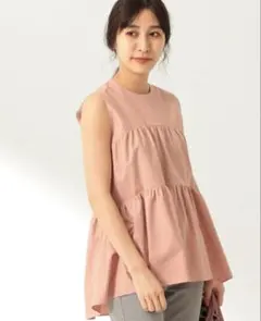 Demi-Luxe BEAMS コットン ティアードプルオーバー