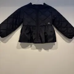après les cours ブラック キルティングコート