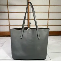 COACH コーチ トートバッグ レザー グレー 大容量 F59403