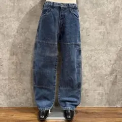 90s USA製 garment stage 極太 デニムパンツ ネイビー 濃紺 - メルカリ