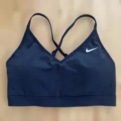 Nike DRI-FIT ブラック スポーツブラ L