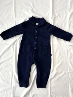 baby GAP ベビー服 ネイビー ボタン付きロンパース 12-18ヶ月
