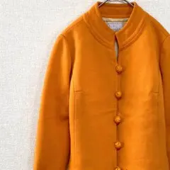 Kanebo ノーカラージャケット モックネック サイドスリット レトロ 古着