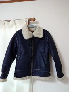 ALPHA INDUSTRIES アルファ B-3風ボアジャケットムートン調M