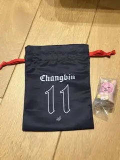 スキズ　巾着ポーチ& SKZOO ライトマスコット　セット　チャンビン