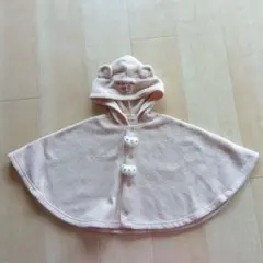 Si・Su・Nonクマ型ボタン付きフードポンチョ