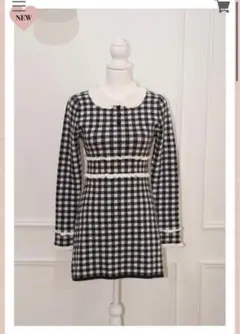 meltie bebe frill knit op black