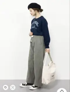 BEAMS BOY メルトン ワイド イージーパンツ　定価15,180円