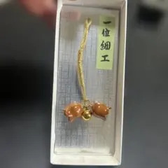 一位細工　根付けストラップ　すずらん