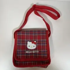 SANRIO サンリオ　ハローキティ　チェック柄　ポシェット
