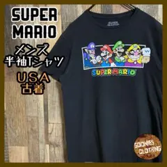 スーパーマリオ ゲームT ニンテンドー メンズ M USA古着 半袖 Tシャツ
