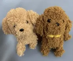 トイプードル ぬいぐるみ もこもこ 2体セット