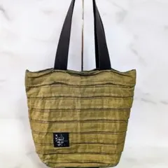 KAGURAYA かぐらや トートバッグ 畳縁 マスタードのサムネイル