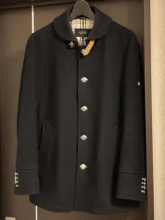 BURBERRY BLACK LABEL ネイビー ピーコート M