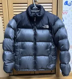 ノースフェイス ヌプシダウンジャケット 700フィル M ブラック×グレー